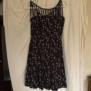 Trashy Diva Black Mini Dress with Cage Straps